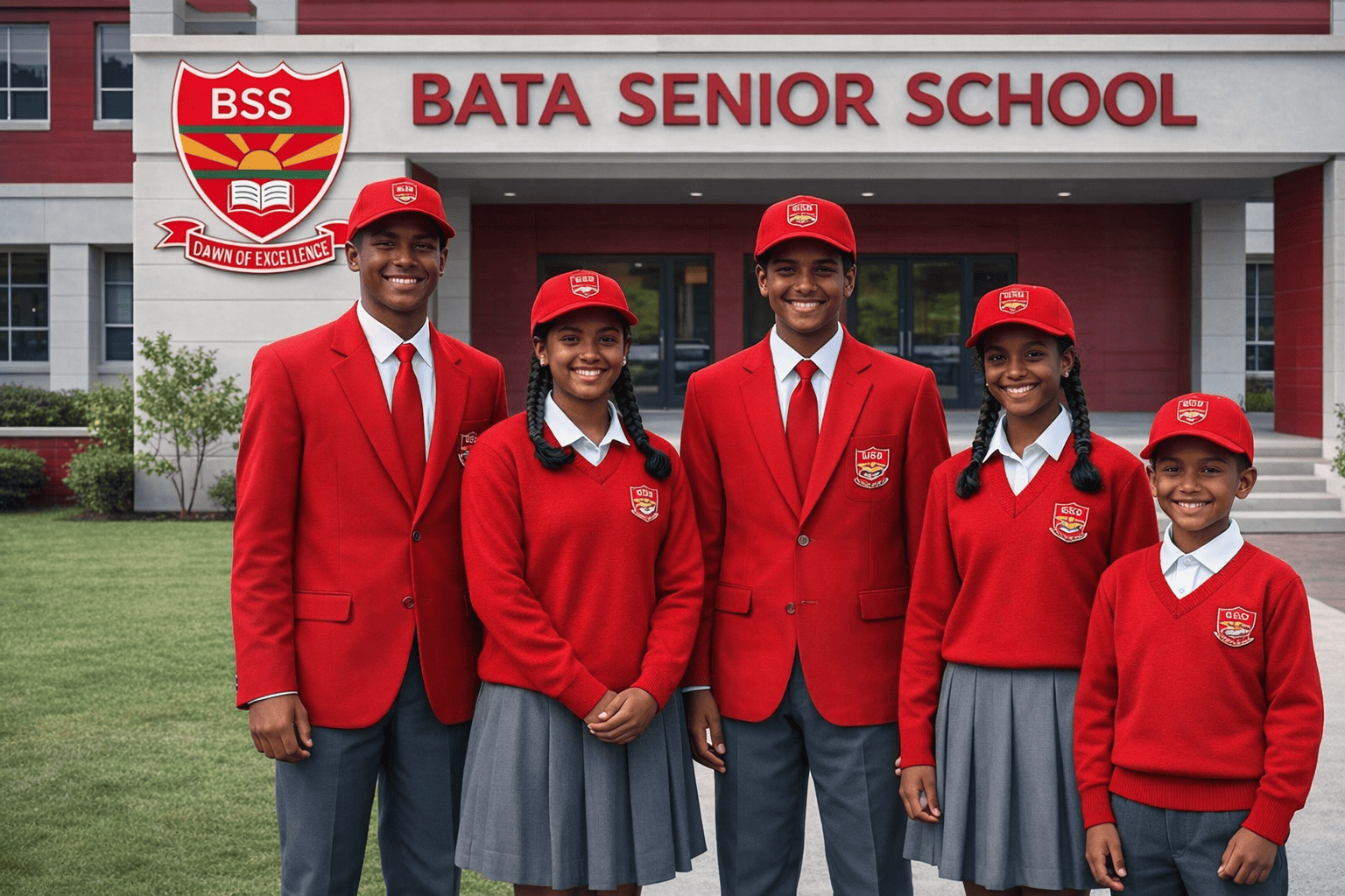 Students at Bata Senior School